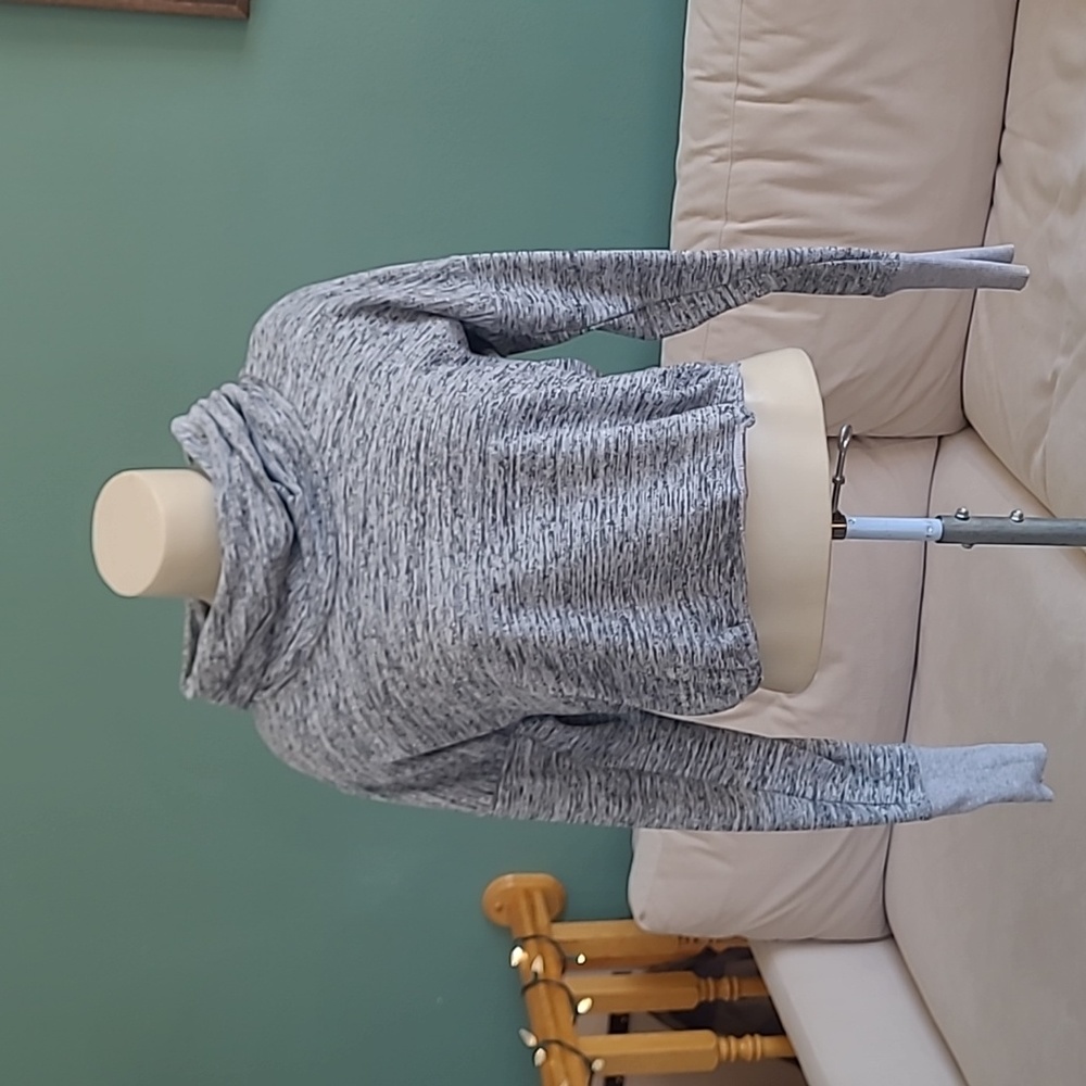 Athleta XS crop cowl neck sweatshirt